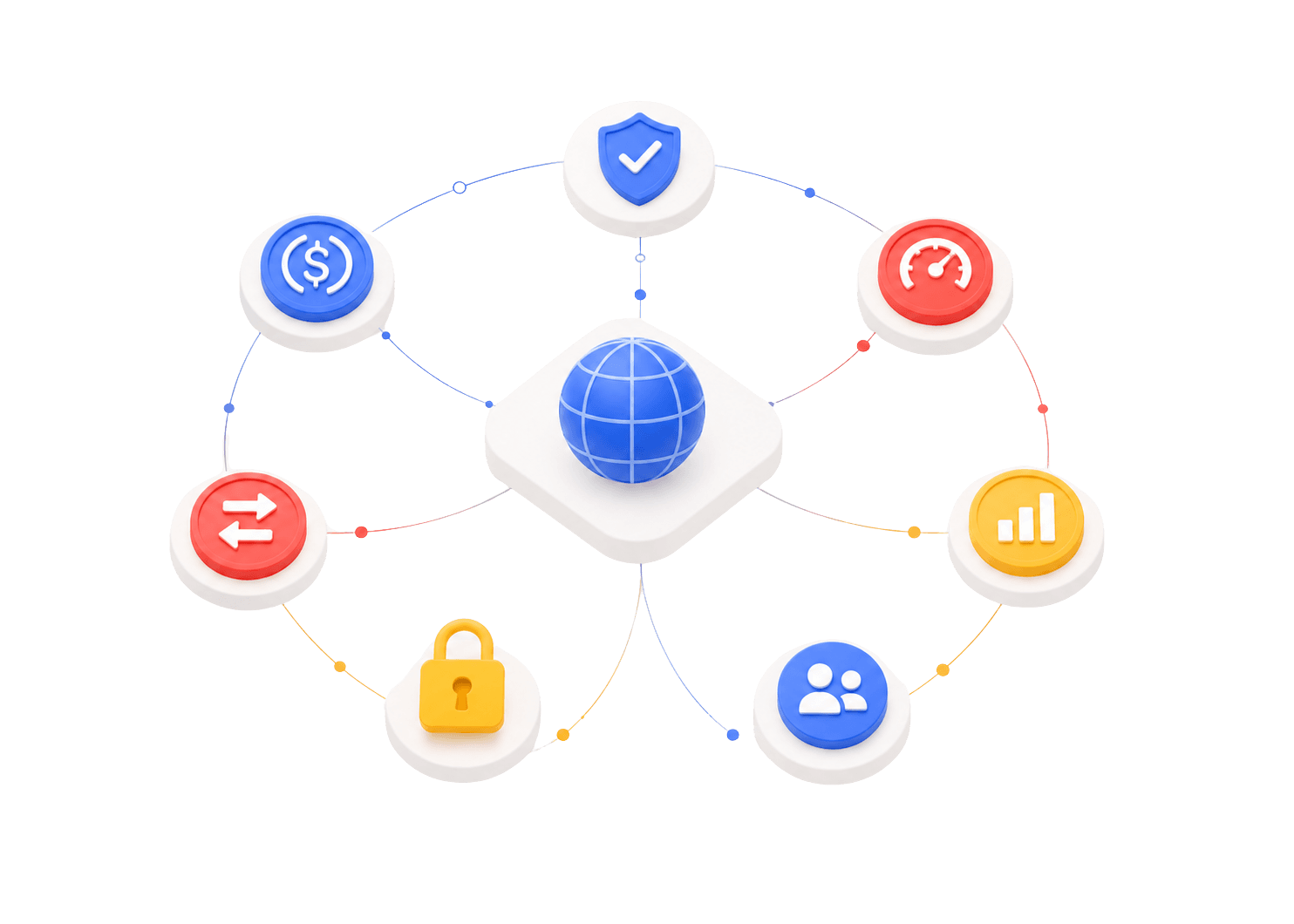 Web3 security architecture connecting protocols, liquidity, and users